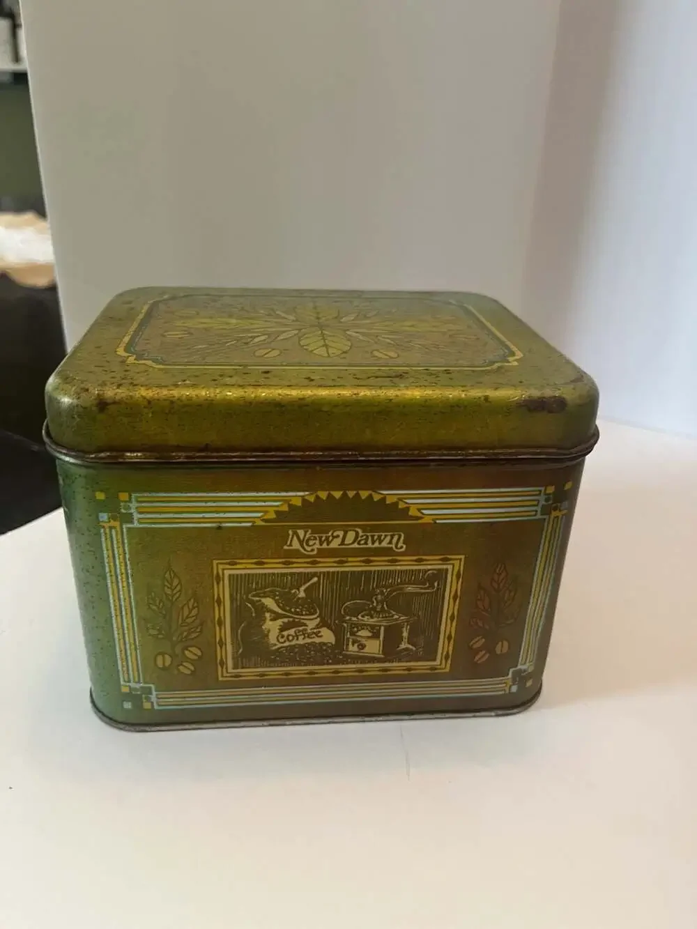 Vintage Cheinco Green Kitchen Canister Set (Coffee, Tea, Sugar, Flour)